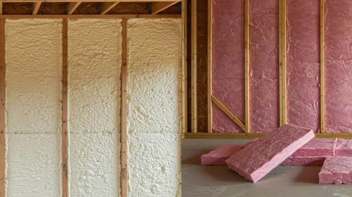Fiberglass Batt vs. Spray Foam Which Insulation is Right for You Fiberglass Batt vs. Spray Foam Which Insulation is Right for You