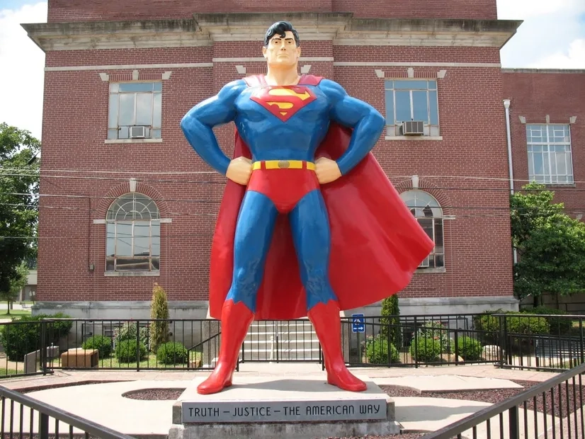 Superman Statue in Metropolis